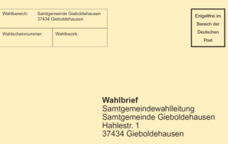 Wahlbrief Samtgemeinde Gieboldehausen (Muster)