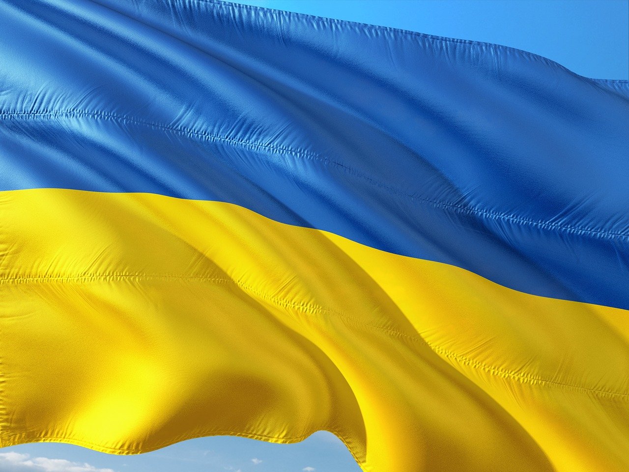 Flagge der Ukraine. Quelle: Pixabay.com