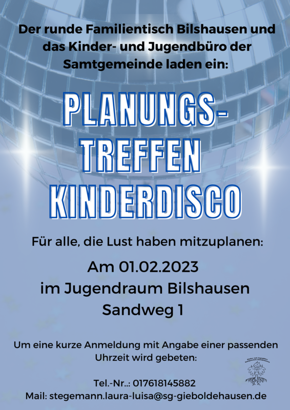 Planungstreffen Kinderdisco
